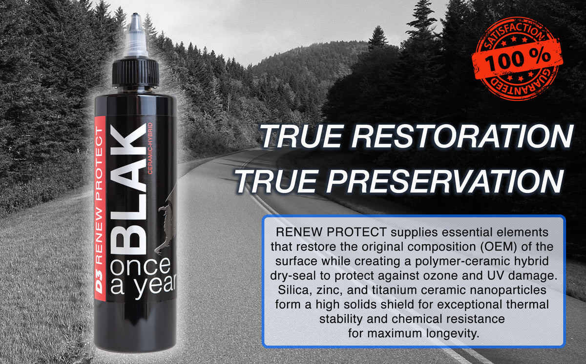 BLAK, Semi-Permanent Protectant Ceramic Hybrid OEM Restoration, Dry Rot  Prevention, Car, RV, Aircraft, Motorcycle, ATV  Golf Cart DRY-SEAL SAFE!
