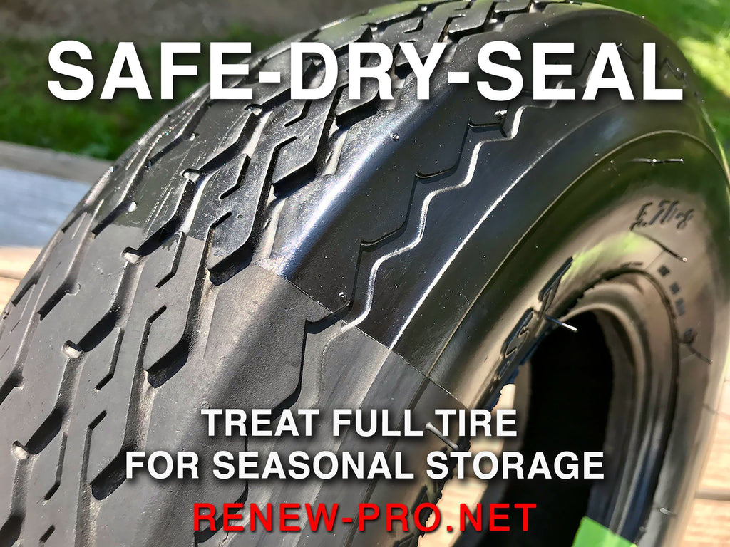 GLOZ - Semi-Permanent | Tire, Plastic + Vinyl, OEM Restoration, Dry Rot Prevention, RV, Aircraft Deicing Boot, Boat - Motorcycle - ATV - UTV & Golf Cart-SAFE! RENEW-PRO 